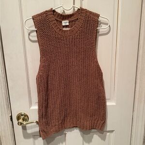 Abercrombie & fitch Women's Sleeveless Knit Sweater Vest - Brown